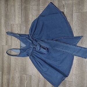 Stylish Dark Blue Denim Women's Dress